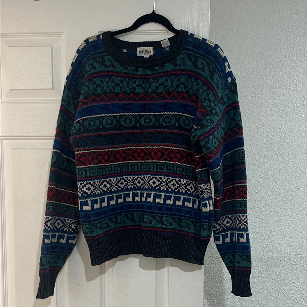 Vintage Men’s Ski Wool Sweater Nordic